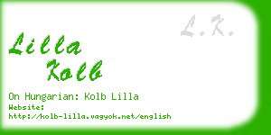 lilla kolb business card